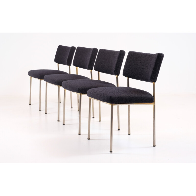 Set of 4 vintage chairs by Joseph André Motte for Steiner, 1960