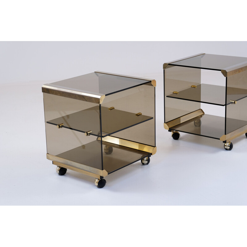 Pair of bedside tables by Gallotti and Radice 1970's 
