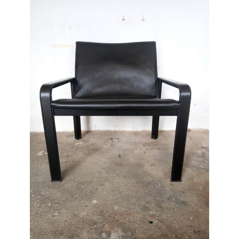 Paire de fauteuils vintage par Jacques Toussaint and Angeloni pour Matteo Grassi