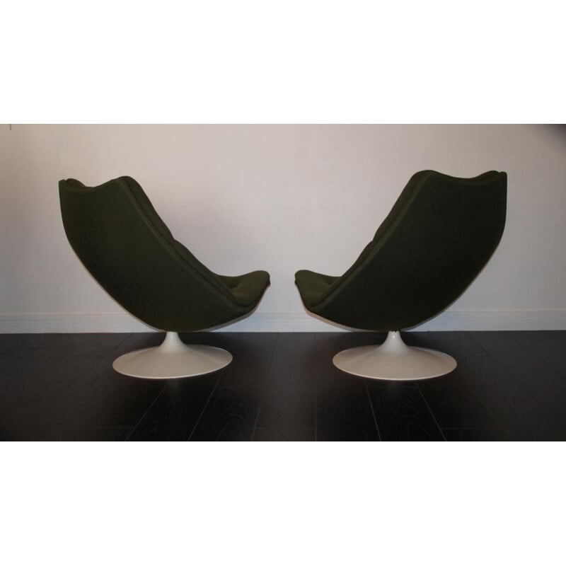 Paire de fauteuils "F584" Artifort en plastique, Geoffrey HARCOURT - 1960