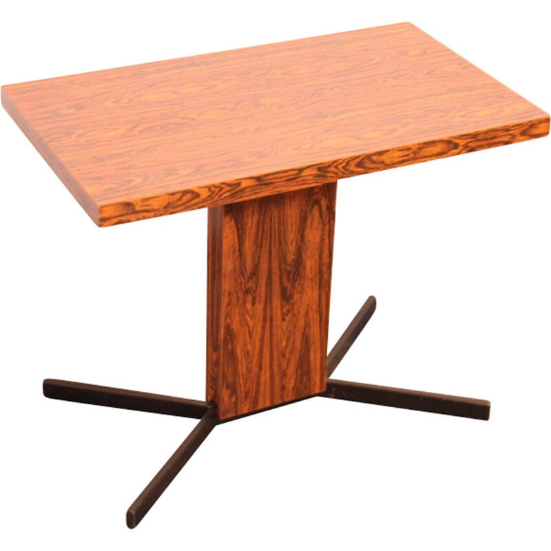 Vintage rotating side table in rosewood veneer - Germany - 1960s