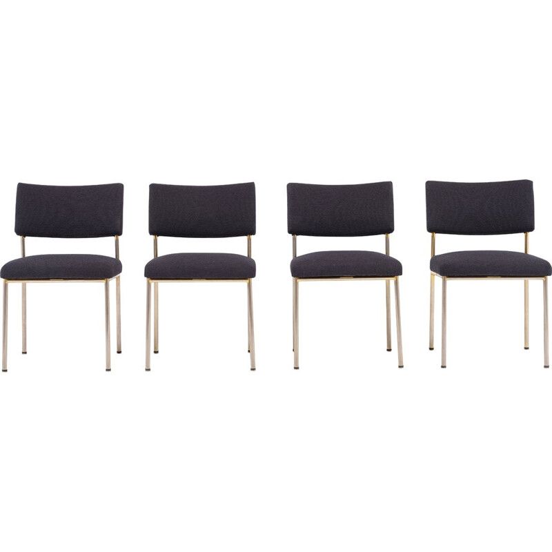 Set of 4 vintage chairs by Joseph André Motte for Steiner, 1960