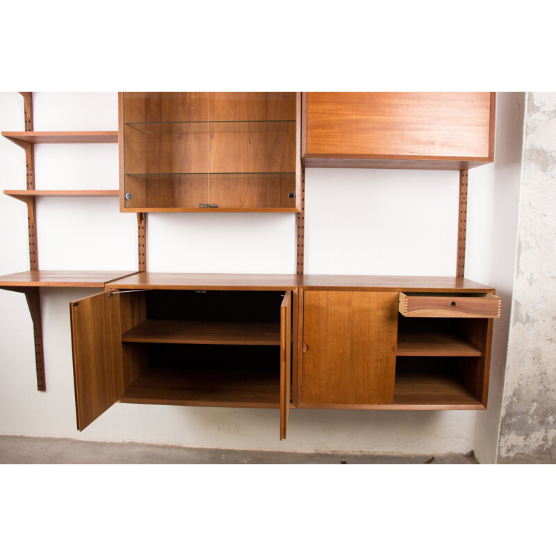 Vintage large modular Danish Teak Shelf by Poul Cadovius 1960