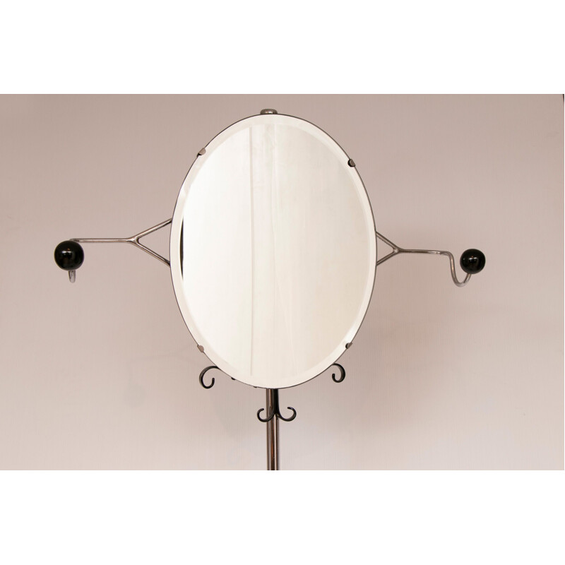 Vintage Hall Mirror with UmbrellaStick Stand Art Deco