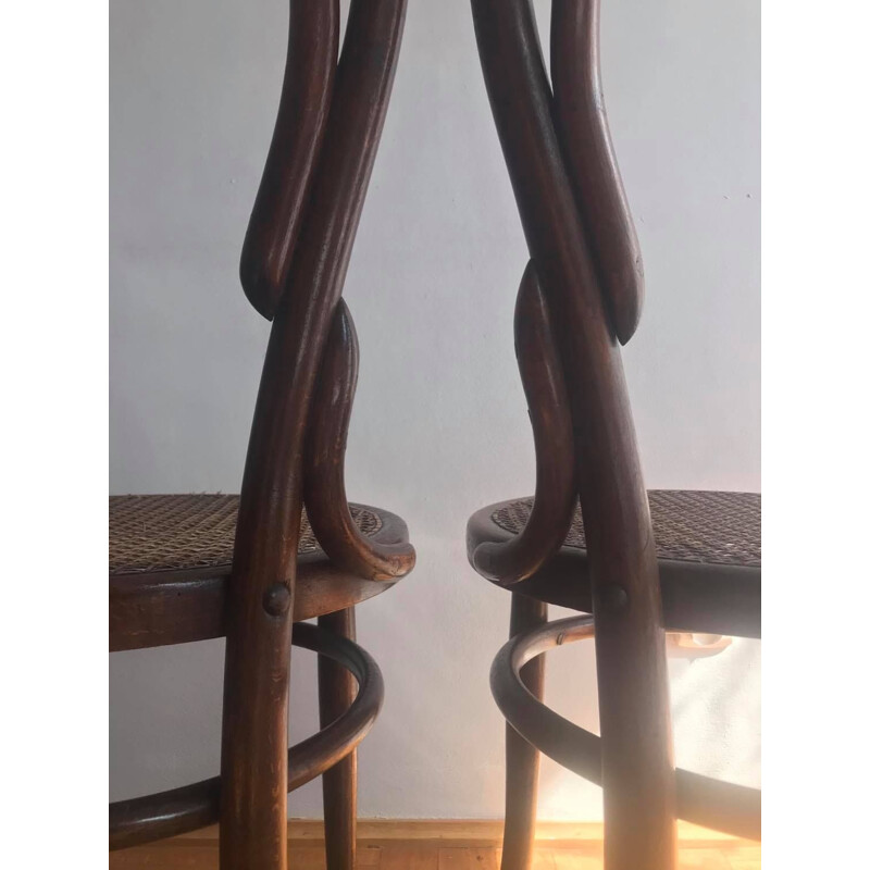 Vintage N.14 Dining Chairs by Michael Thonet 1920