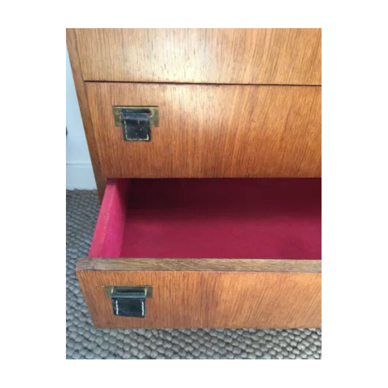 Vintage oakwood chest of drawers, 1950