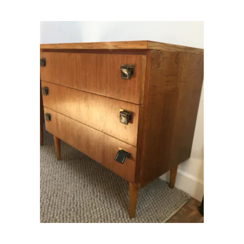 Vintage oakwood chest of drawers, 1950