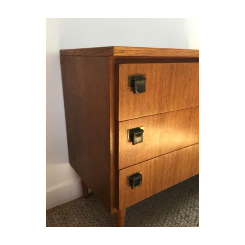 Vintage oakwood chest of drawers, 1950