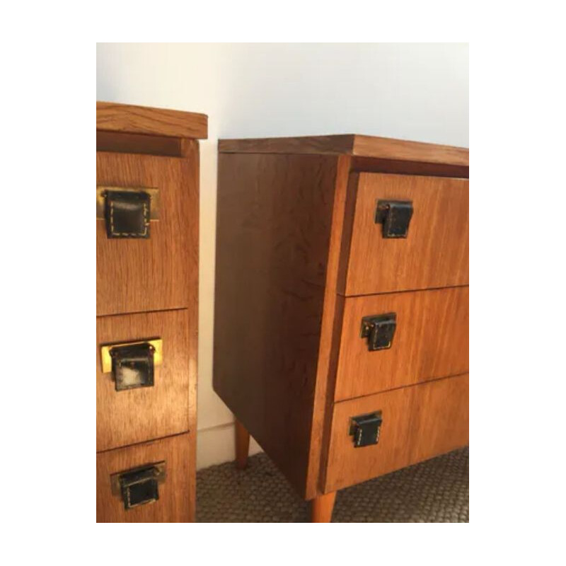 Vintage oakwood chest of drawers, 1950