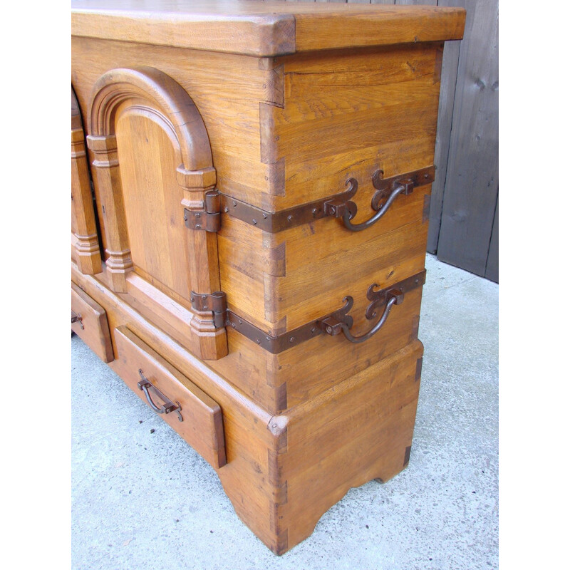 Credenza in rovere vintage, 1950