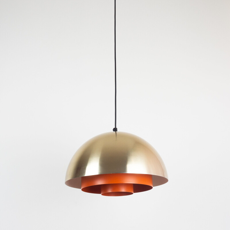 Vintage Danish pendant lamp Milieu, Jo Hammerborg, Lyfa, 1970s