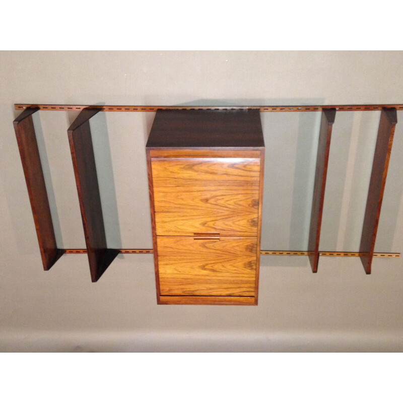 Vintage wall shelf K.Kristiansen rosewood