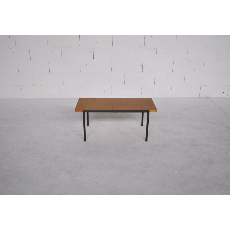 EFA metal and ash coffee table, Georges FRYDMAN - 1960s