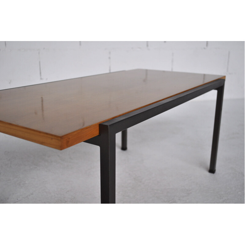 EFA metal and ash coffee table, Georges FRYDMAN - 1960s