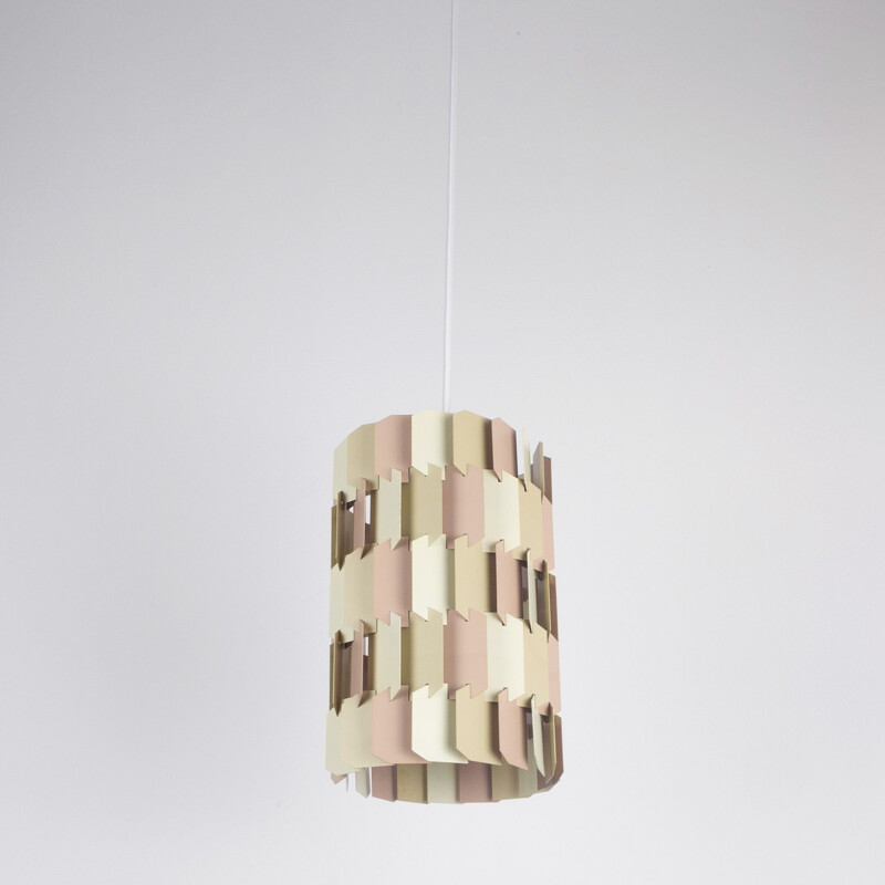 Vintage pendant lamp Facet Pop by Louis Weisdorf, Lyfa, Danish 1970