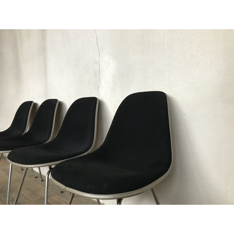 Set of 4 vintage chairs dsx by Charles Eames by Herman Miller 1970