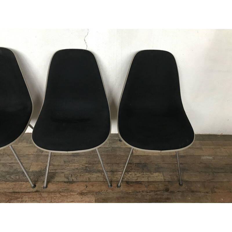 Set di 4 dsx vintage di Charles Eames di Herman Miller 1970