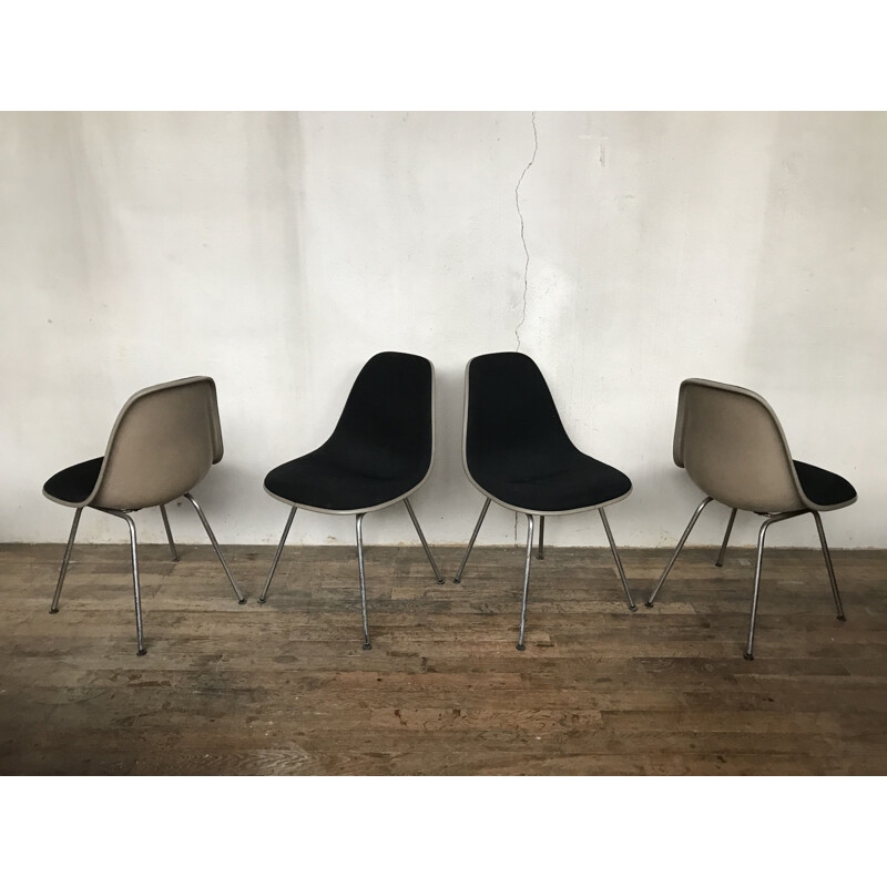 Set di 4 dsx vintage di Charles Eames di Herman Miller 1970