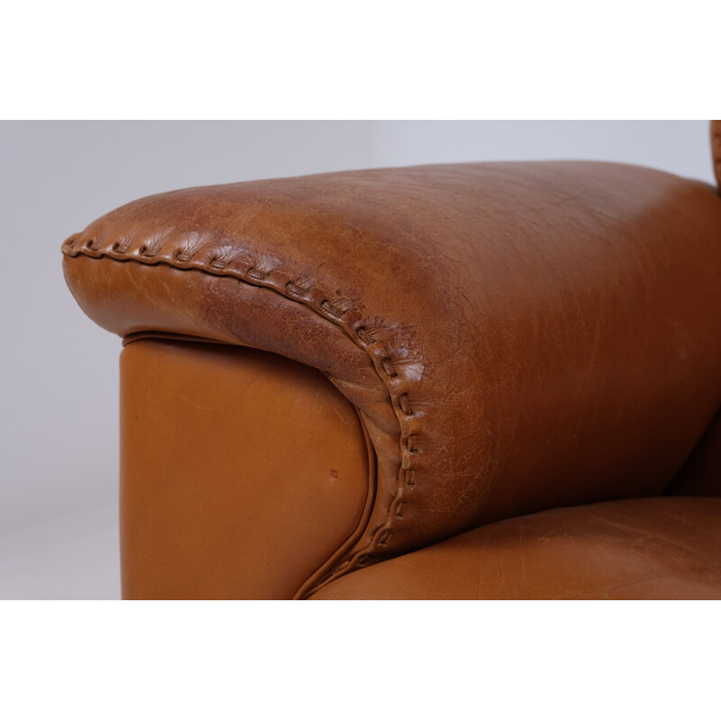 Vintage 2 seater sofa De Sede DS101 leather adjustable