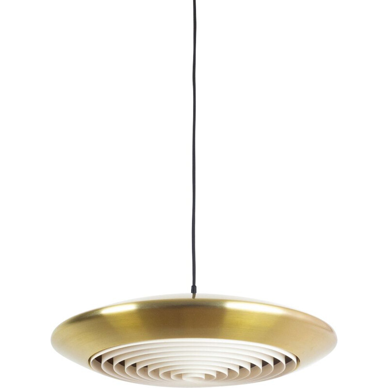 Vintage pendant lamp Diskos by Jo Hammerborg, Fog og Morup, Denmark, 1965