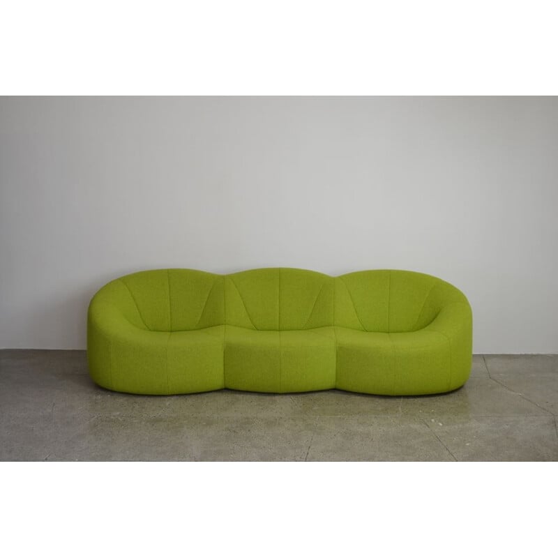 Vintage Pumpkin 3 Seater Sofa By Pierre Paulin For Ligne Roset 1971