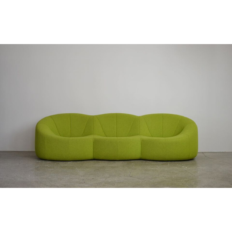 Vintage Pumpkin 3 Seater Sofa By Pierre Paulin For Ligne Roset 1971