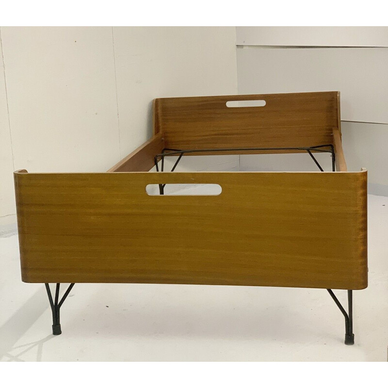 Pair of vintage beds by Rima by Gastone Rinaldi 1950