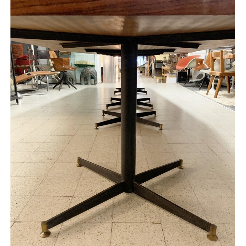 Grande Table vintage Par Vittorio Nobili Pour Fratelli Tagliabue Italie 1950