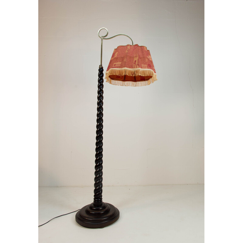 Vintage Floor Lamp with Adjustable Height, 1930s