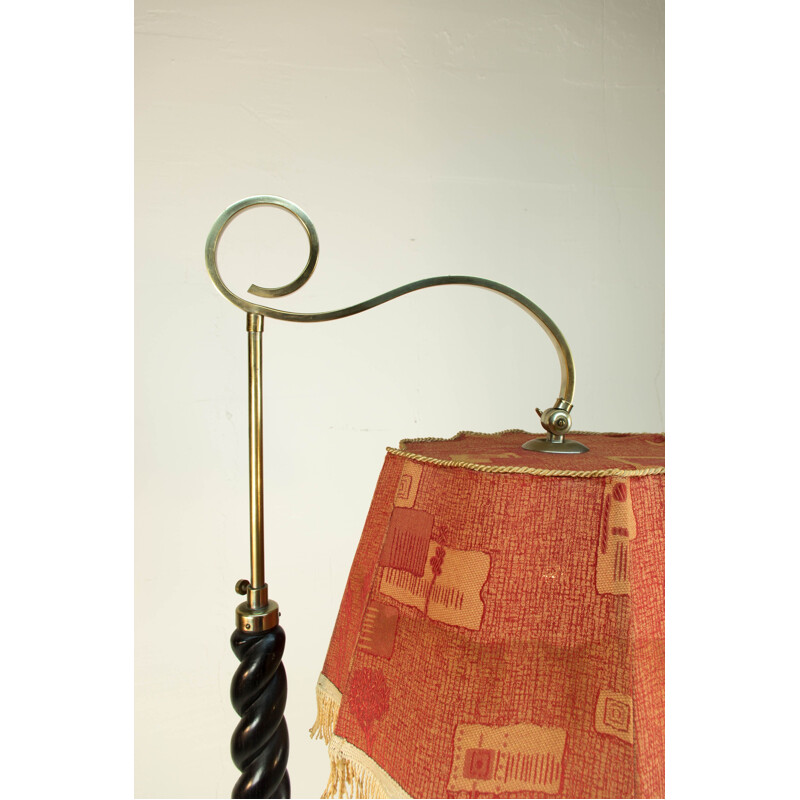 Vintage Floor Lamp with Adjustable Height, 1930s