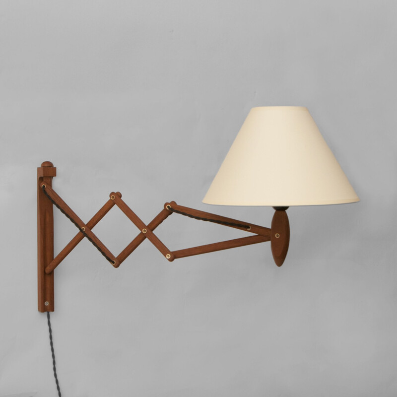 Vintage Concertina wall lamp by Erik Hansen