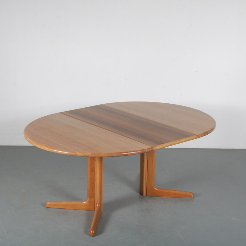 Vintage extendible dining table by Moller for Gudme Mobler, Denmark 1960s 