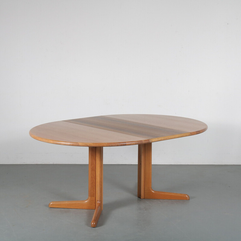 Vintage extendible dining table by Moller for Gudme Mobler, Denmark 1960s 
