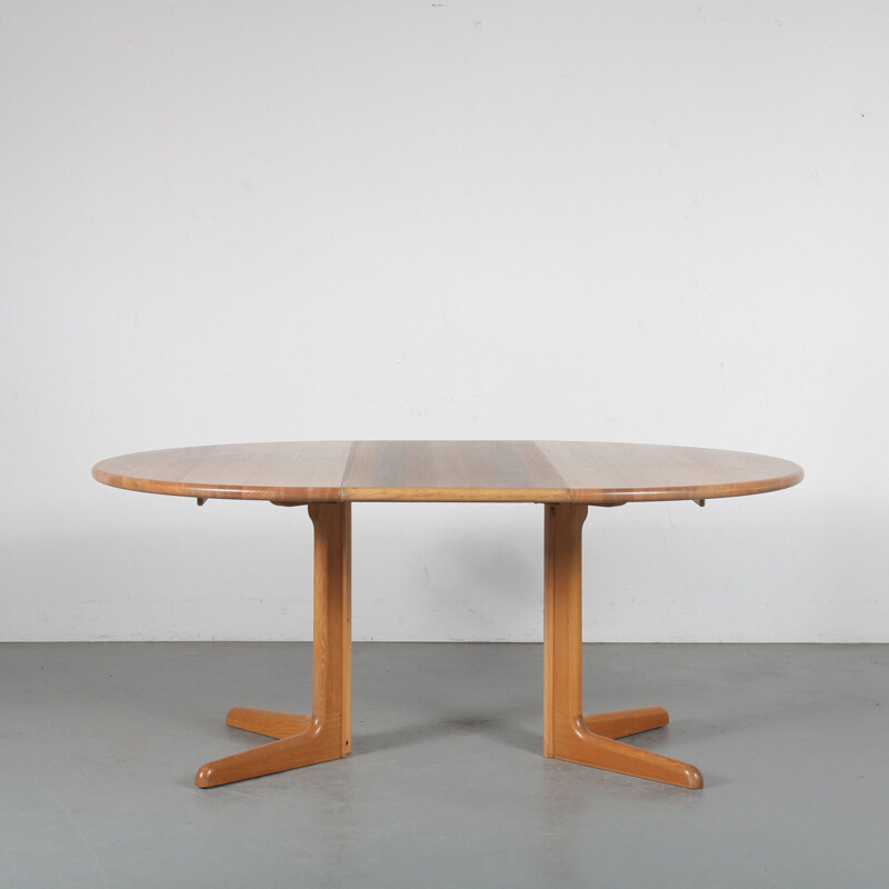 Vintage extendible dining table by Moller for Gudme Mobler, Denmark 1960s 