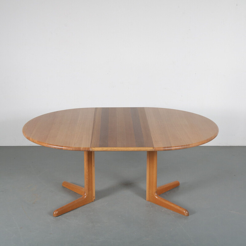 Vintage extendible dining table by Moller for Gudme Mobler, Denmark 1960s 