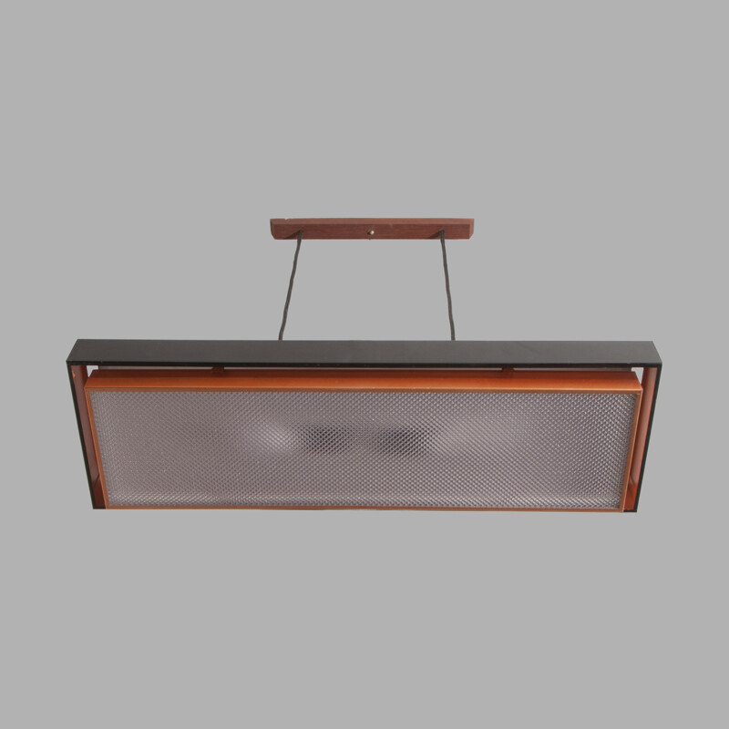 Vintage Ceiling Lamp Dano Recatngular by Jo Hammerborg 1960s