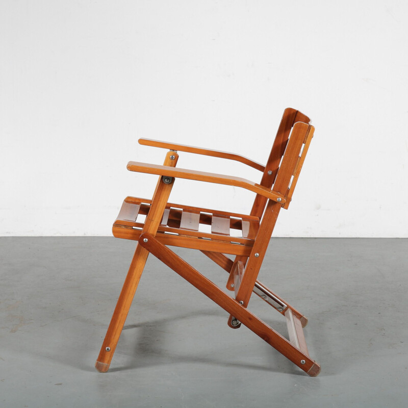 Vintage Folding chair by Ico Parisi for Fratelli Reguitti, Italy 1970s