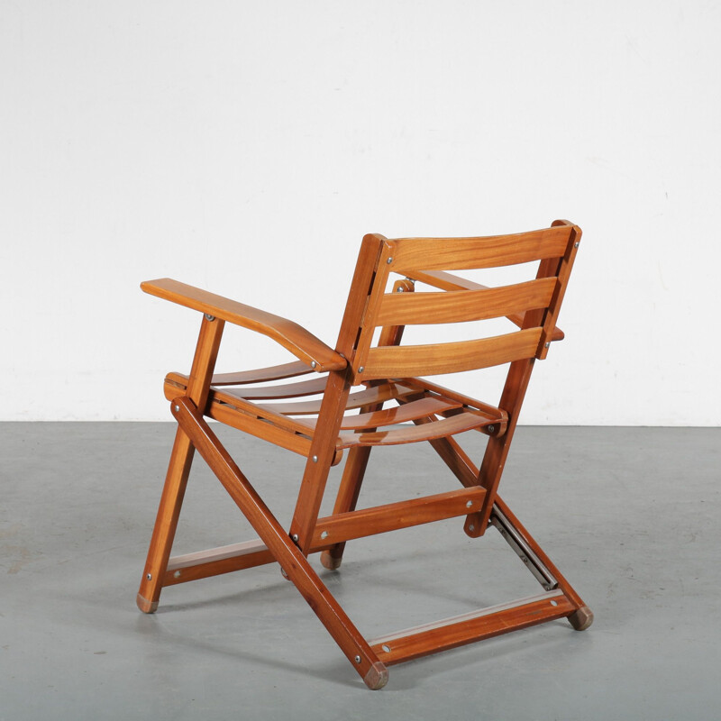 Vintage Folding chair by Ico Parisi for Fratelli Reguitti, Italy 1970s
