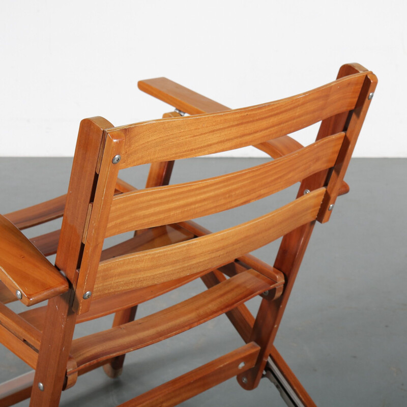 Vintage Folding chair by Ico Parisi for Fratelli Reguitti, Italy 1970s