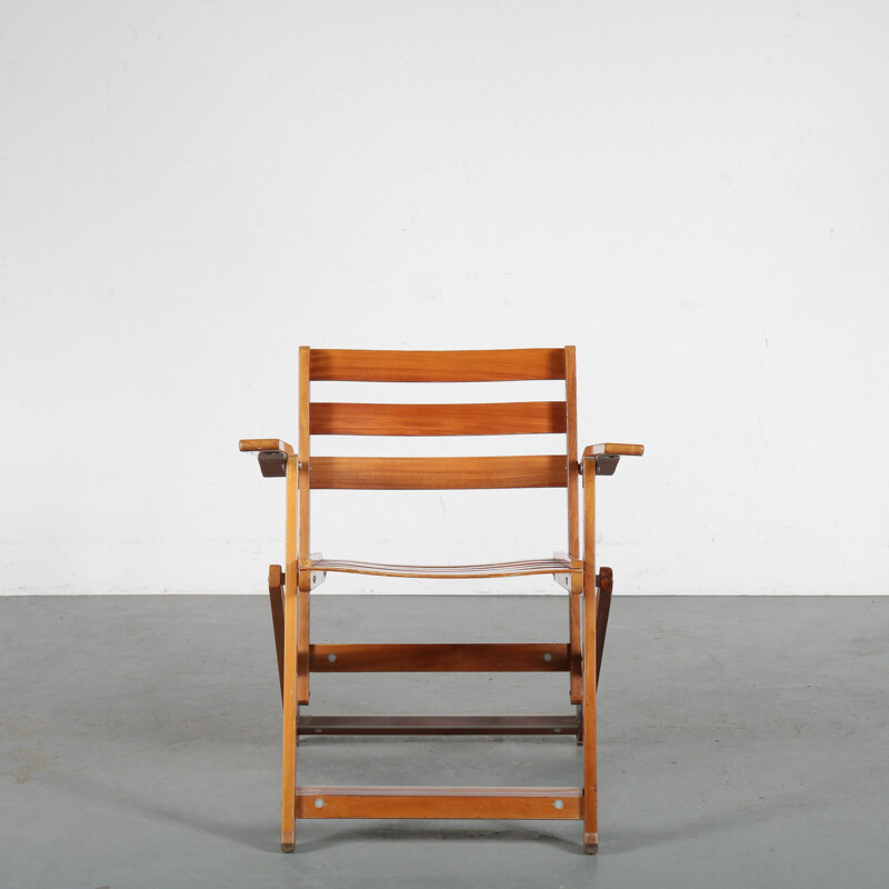 Vintage Folding chair by Ico Parisi for Fratelli Reguitti, Italy 1970s