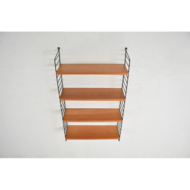 Vintage modular shelving system De Nisse Strinning,Swedish 1960