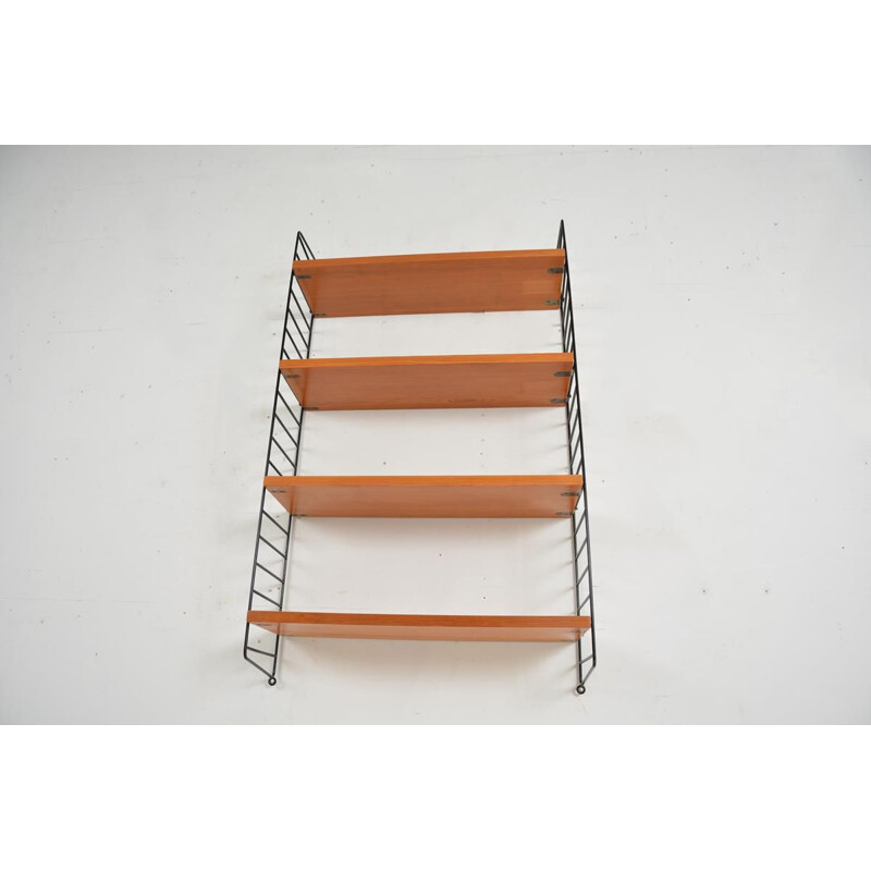 Vintage modular shelving system De Nisse Strinning,Swedish 1960