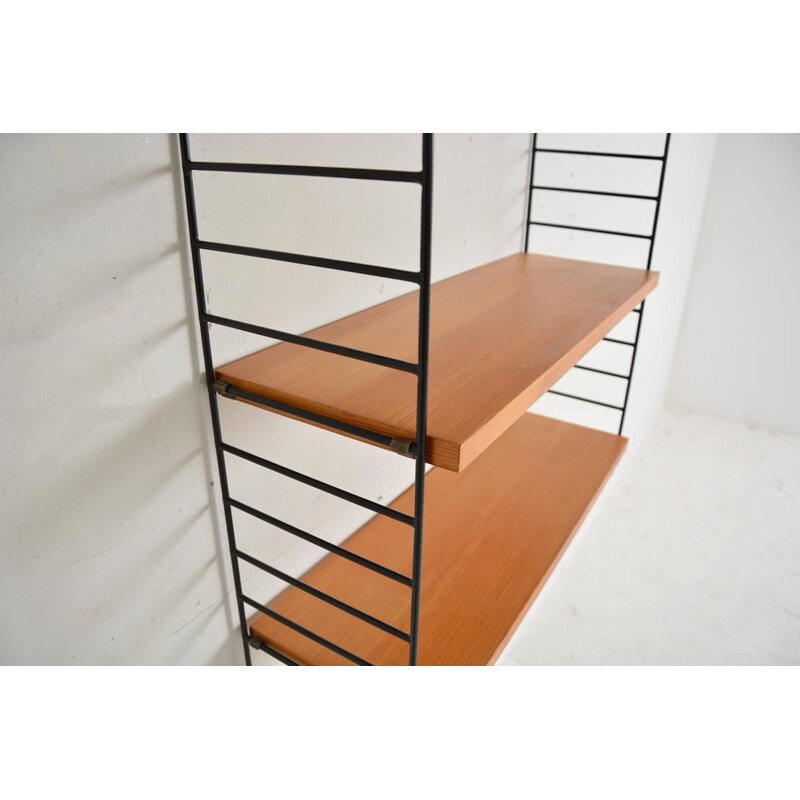 Vintage modular shelving system De Nisse Strinning,Swedish 1960