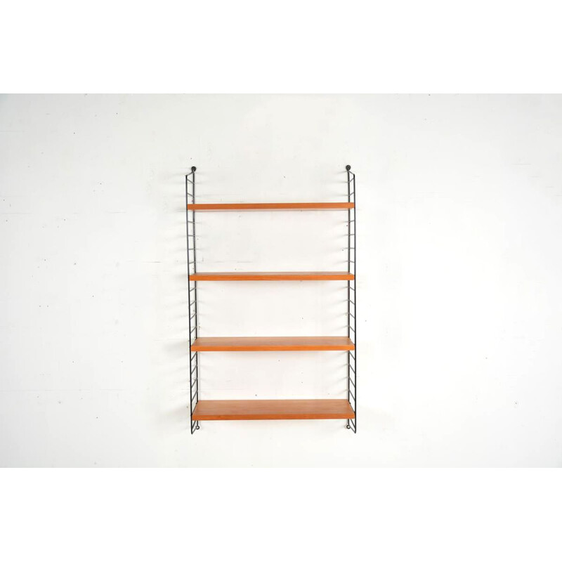 Vintage modular shelving system De Nisse Strinning,Swedish 1960