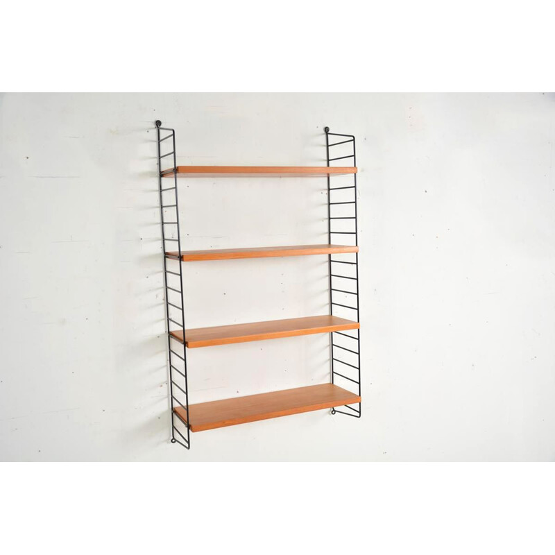 Vintage modular shelving system De Nisse Strinning,Swedish 1960