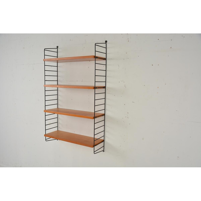 Vintage modular shelving system De Nisse Strinning,Swedish 1960