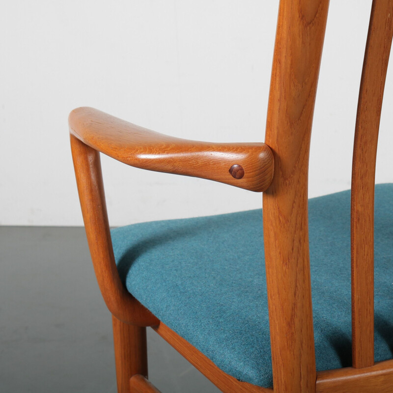 Set of 6 vintage teak dining chairs by Kai Kristiansen for Schou Andersen Mobelfabrik, Denmark 1970