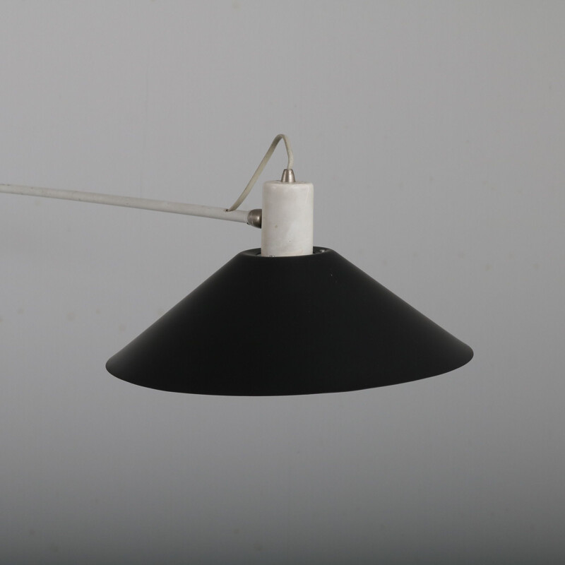 Vintage Counter balance hanging lamp by J.J.M. Hoogervorst for Anvia, Netherlands 1950s