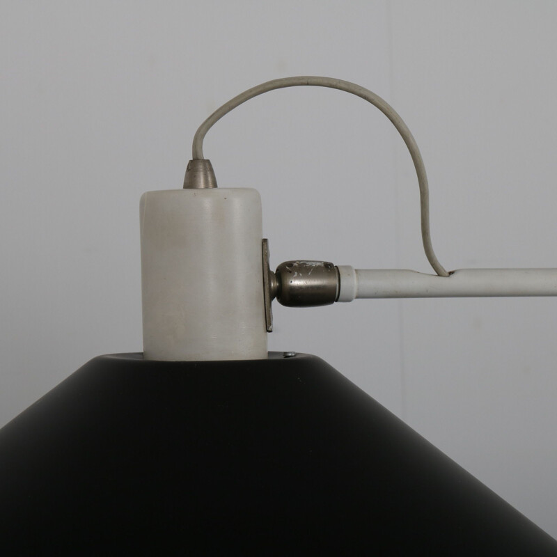 Vintage Counter balance hanging lamp by J.J.M. Hoogervorst for Anvia, Netherlands 1950s