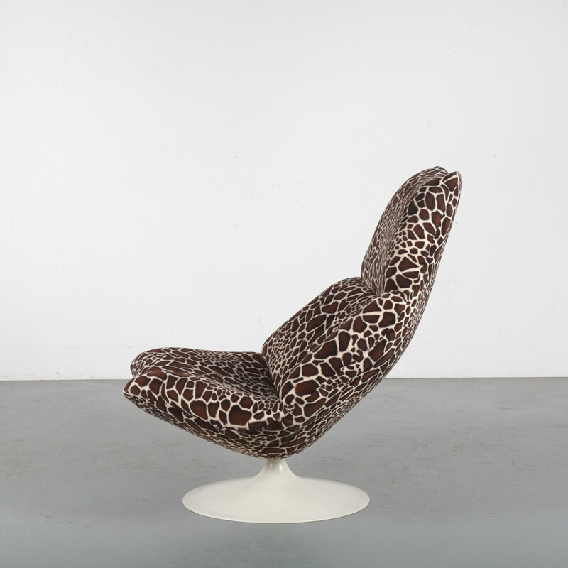 Chaise lounge pivotante vintage de Geoffrey Harcourt pour Artifort, Pays-Bas, 1960